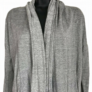 THEORY Grey Marbled Cardigan Size M